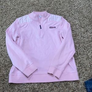 Pink Vinyard vines quarter zip